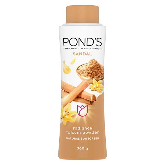Pond's Sandal Radiance Talcum Powder Natural Sunscreen 300 gm