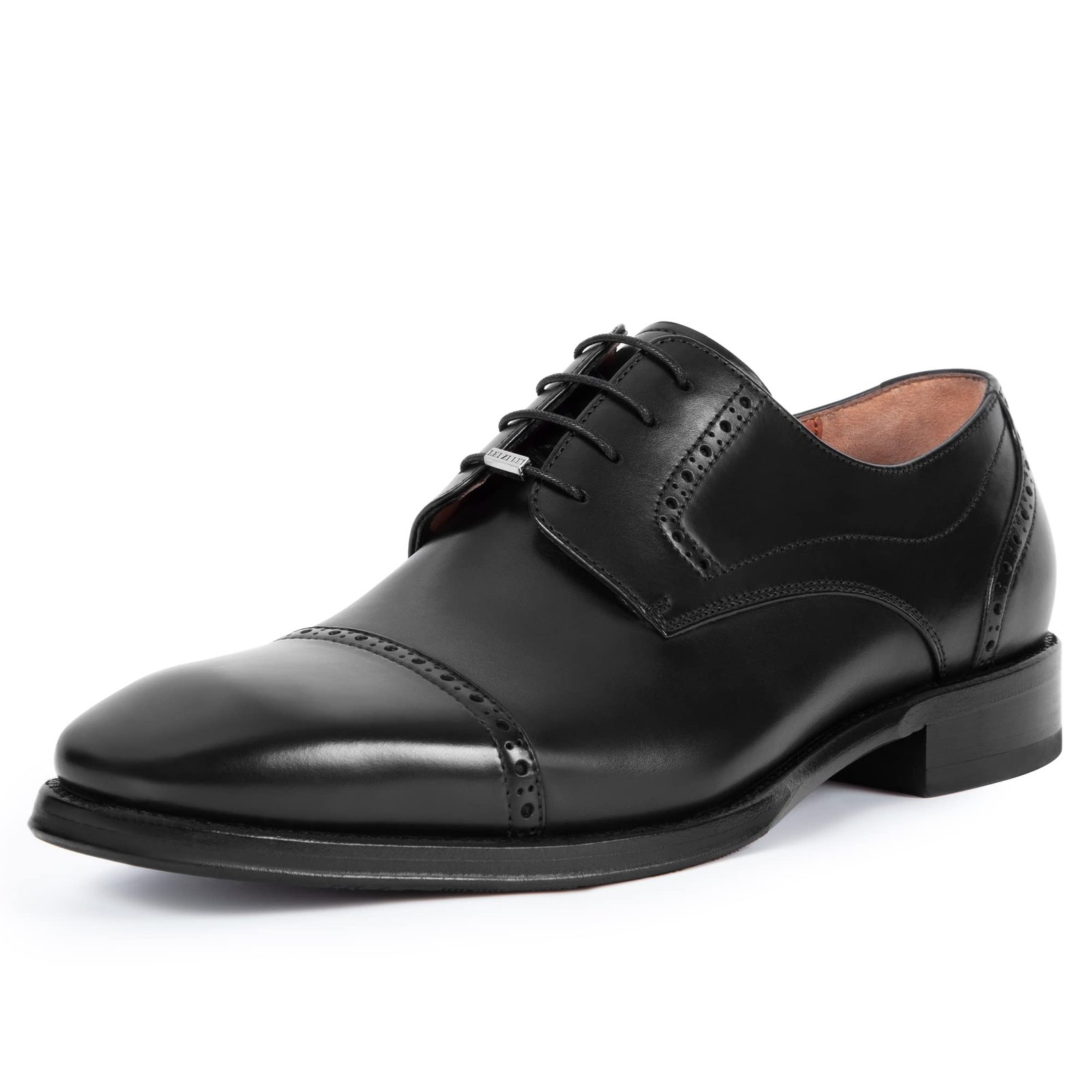 Men's Genuine Leather Formal Dress Derby Shoes