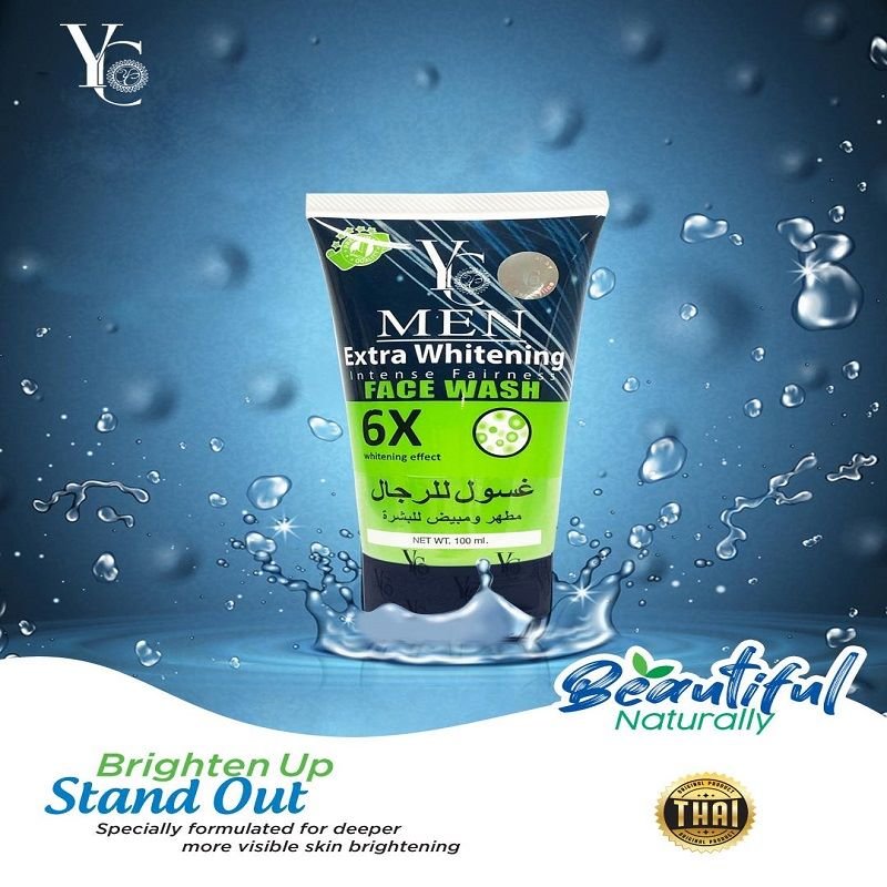 YC Men Extra Whitening Intense Fairness Face Wash  100ml